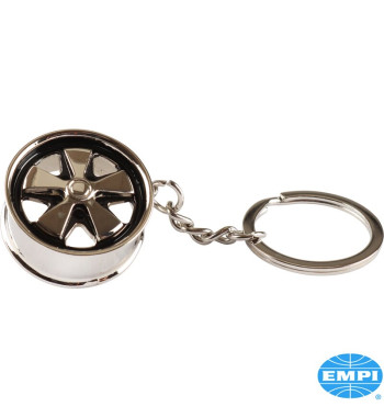Fuchs wheel key chain, polished