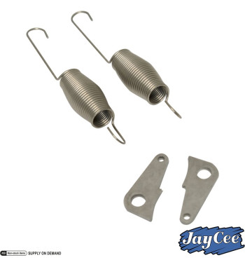 Spring set for throttle return, stainless steel, 2 pieces. For BGD, IDA and EPC carburettors