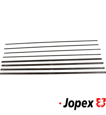 Torsion spring leave set, front, early,  8 pieces (16 pieces needed for one complete axle beam)