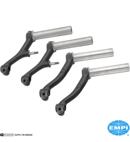 Torsion arm set, front, upper and lower, left/right. Made of forged alloy steel