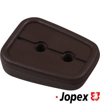 Plastic underlay for grab handle, sliding door, brown