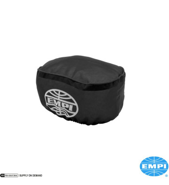Prefilter, oval, 7x4.5x3.5, black