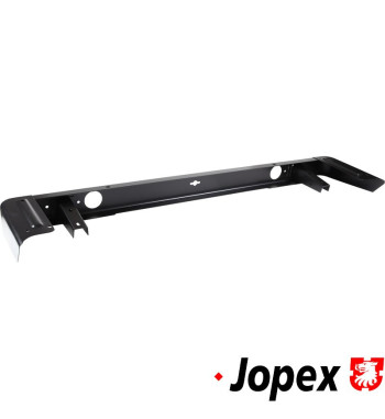 Bumper, rear, black powder coated