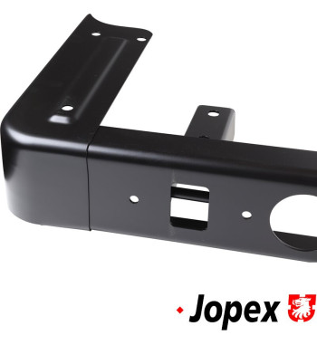 Bumper, rear, black powder coated