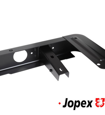 Bumper, rear, black powder coated
