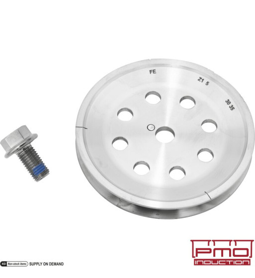 Pulley for crankshaft, Ø116 mm, titanium