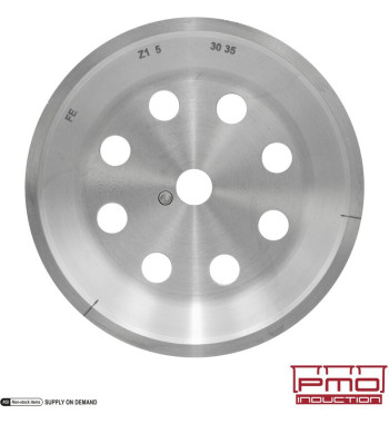 Pulley for crankshaft, Ø116 mm, titanium