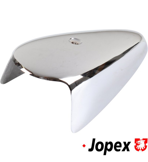 Housing for indicator, front, left/right. Made of chromed metal