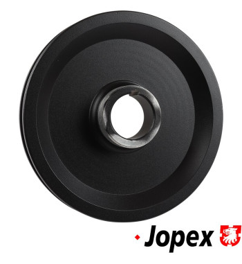 Pulley for crankshaft, Billet style, with timing marks, black, white numbers