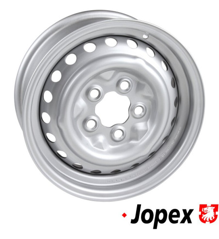 Steel rim, painted, silver, Fumagalli, 5.5x14, ET39, 5x112