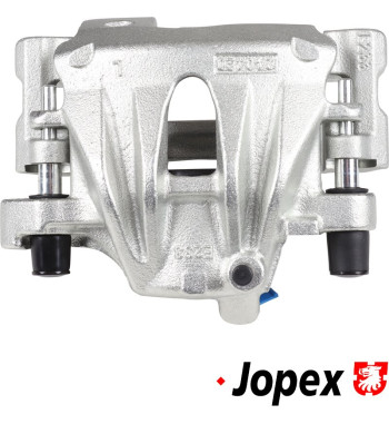 Brake caliper, with carrier, front, left  