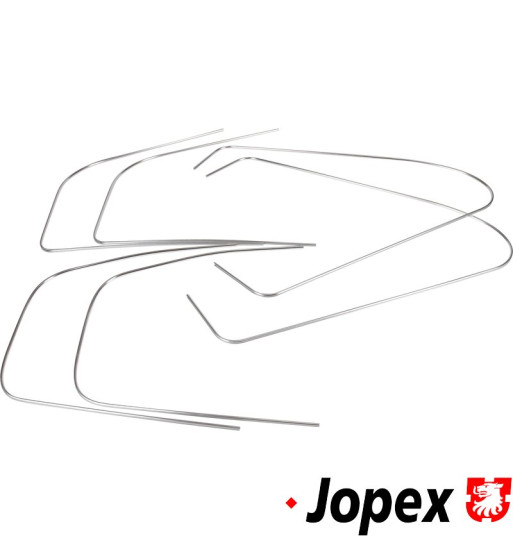 Trim set for rubber window seal, aluminium Trim set for rubber window seal, aluminium
