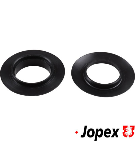 Grommet set for heat outlet in kick panel, rear, 2 pieces. Made of satin black plastic