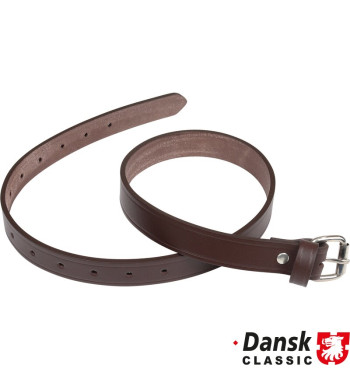 Leather strap for spare wheel, brown