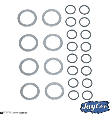 Seal set for leakproof push rod tube