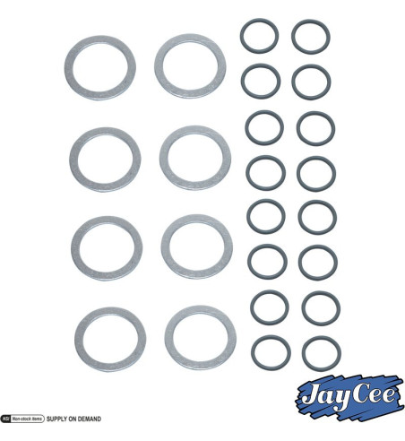 Seal set for leakproof push rod tube
