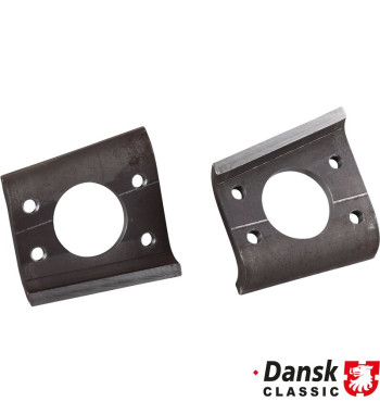 Mounting bracket set for bolt on roll bar, left and right