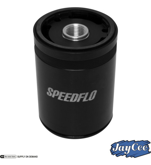 Oil filter, Billet Style, aluminium, black, Speedflo Oil filter, Billet Style, aluminium, black, Speedflo