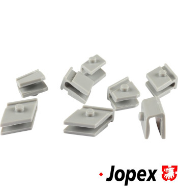 Door glass retainer insert set, 8 pieces