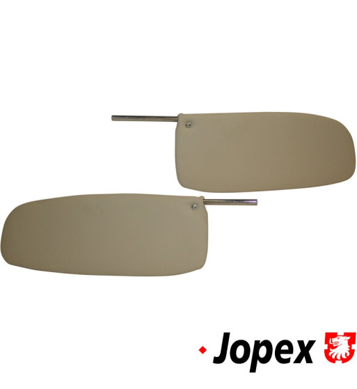 Sun visor set, white, left/right Sun visor set, white, left/right