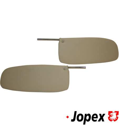 Sun visor set, white, left/right