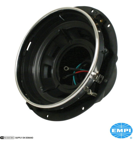 Headlight housing with chrome ring, without bulb