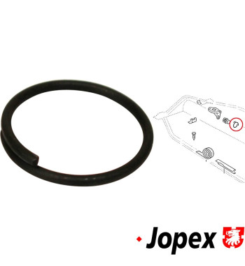 Retaining ring for shift guide bushing
