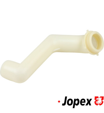 Filler neck for washer fluid tank, front