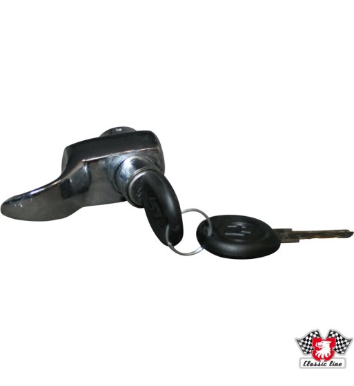 Lock for engine lid with keys, chrome Lock for engine lid with keys, chrome