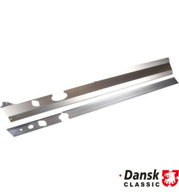 Dashboard delete panel set. Made of polished aluminium