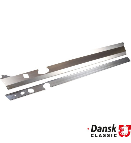 Dashboard delete panel set. Made of polished aluminium