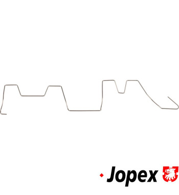Retaining clip for push rod tube