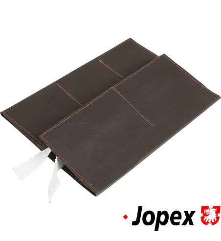 Tool bag without tools, imitation leather, grey. Length 322 mm, width 220 mm