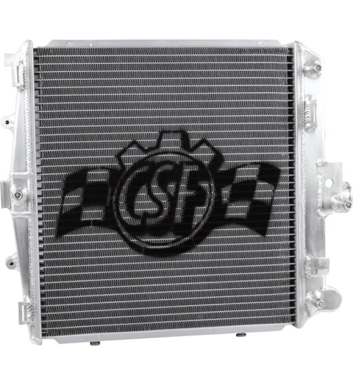 Radiator, 340x366x42 mm, right. Made of aluminium and plastic Radiator, 340x366x42 mm, right. Made of aluminium and plastic