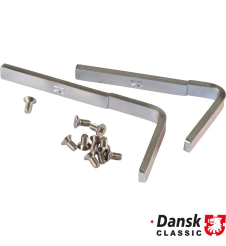 Rear quarter window frame repair bracket set, right
