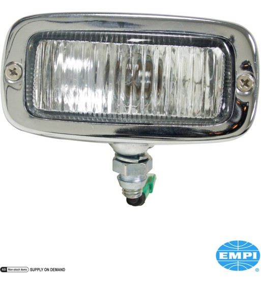Reverse light with right bracket and boot, chrome