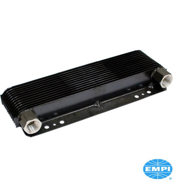 Oil cooler, Competition, with 24 plates, 38x95x279 mm. Made of aluminium