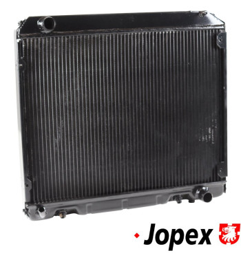 Radiator, 430x570x40 mm. Made of aluminium. For RHD vehicles