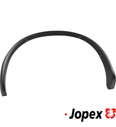 Wheel arch, plastic, rear, left