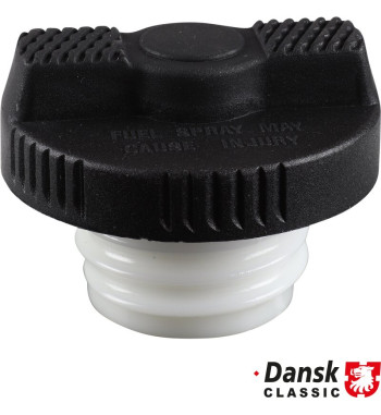 Fuel tank cap, not lockable. Made of plastic