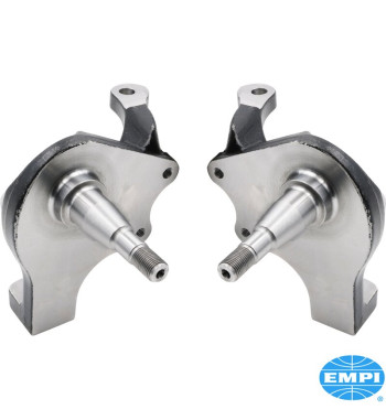 Spindle set, dropped 63.5 mm, for 2 piston caliper, for disc brake, for ball joint. Forged