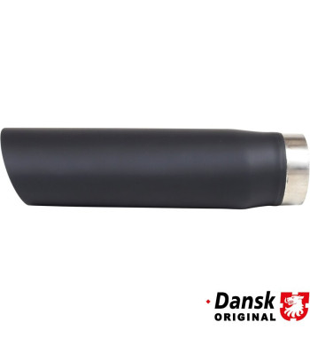 Tail pipe. Ø63.8 mm. Made of matt black powder-coated stainless steel