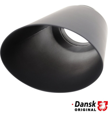 Tail pipe. Ø63.8 mm. Made of matt black powder-coated stainless steel