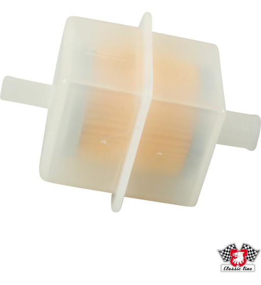 Fuel filter, square, plastic Fuel filter, square, plastic
