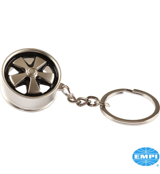 Fuchs wheel key chain, brushed Fuchs wheel key chain, brushed