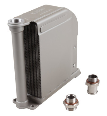 Oil cooler, High-Performance core. With modular multi-fit high-flow fittings