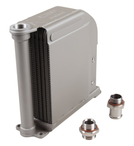 Oil cooler, High-Performance core. With modular multi-fit high-flow fittings