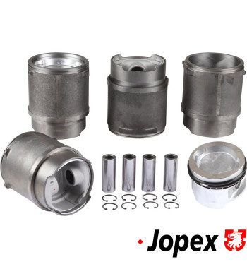 Piston and cylinder set, casted, bore 94.0 mm, stroke 69.0 mm, upper 107 mm, lower 100 mm, CLASSIC