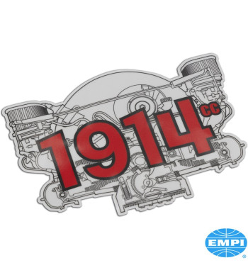 Sticker, engine 1914cc