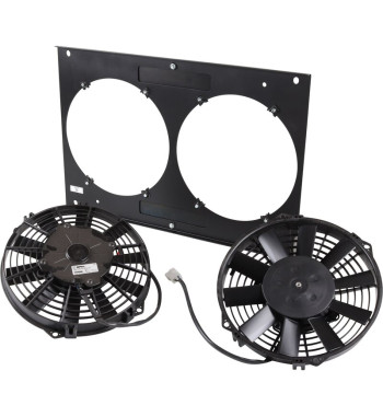 Radiator fan and shroud kit, aluminium